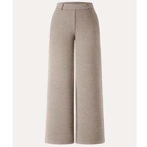 OGL Fuzzluxe Stretchy Mid Rise Straight Leg Pull-on Pant Sz S Heather Taupe Cozy